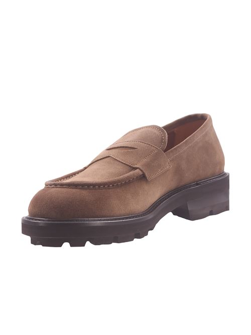 mocassino in camoscio brushed CALCE | X2097MACFOX CASTORO